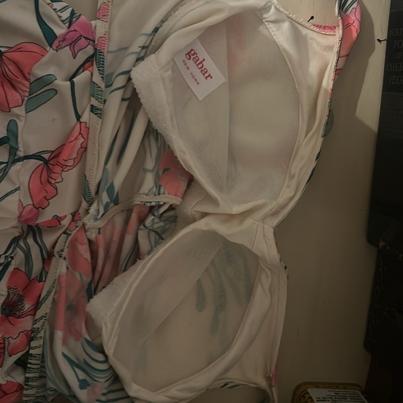 Vintage 50s 60s garbar floral playsuit styled swimsuit Union made - Picture 8 of 15